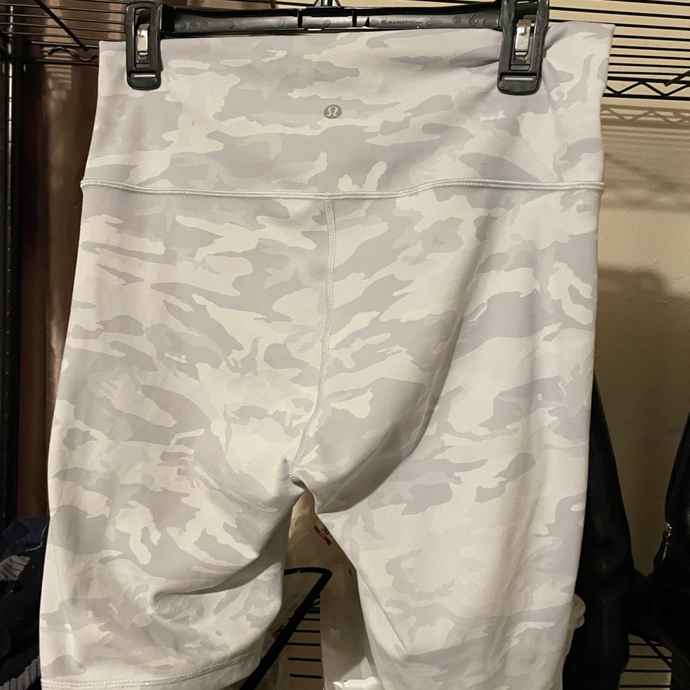 Lululemon camo biker shorts